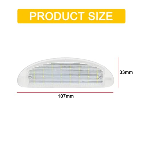 Luces para matrícula de Clio II kit de iluminación compatible con modelos 1998 a 2005 3