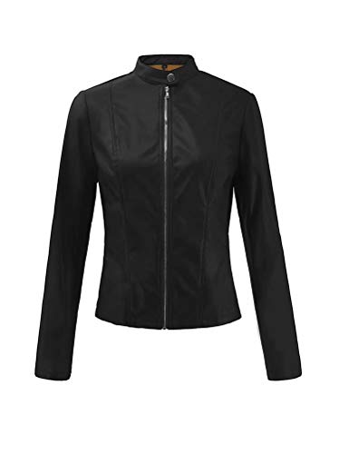 Women Faux Leather Pu Short Jacket Coat Plus Size Moto Biker Jackets Xxl Black #TOP4