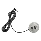 3,5 mm Auto-Mikrofon mit 300 cm Verlängerungskabel für Stereo丨 ABS externer Mikrofonadapter Ersatzteil 7H5857155A Grau