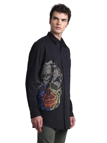 Image of Jack & Jones Men's Cotton Cartoon Regular Fit Shirt