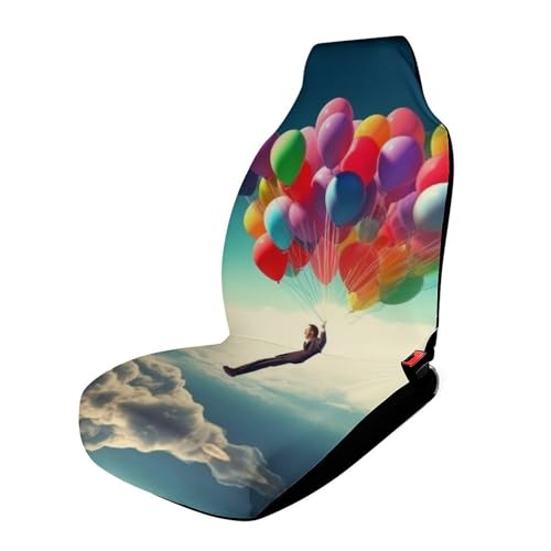 Protection de siège de voiture universelle à motif ballons avec bande élastique pour SUV et camion