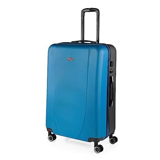 ITACA - Maletas de Viaje Cabina Maleta Cabina ABS Maletas de Cabina con 4 Ruedas - Maleta Pequeña - Maleta de Cabina. Trolley Cabina de Mano Candado de Combinación 71150, Color Azul-Antracita