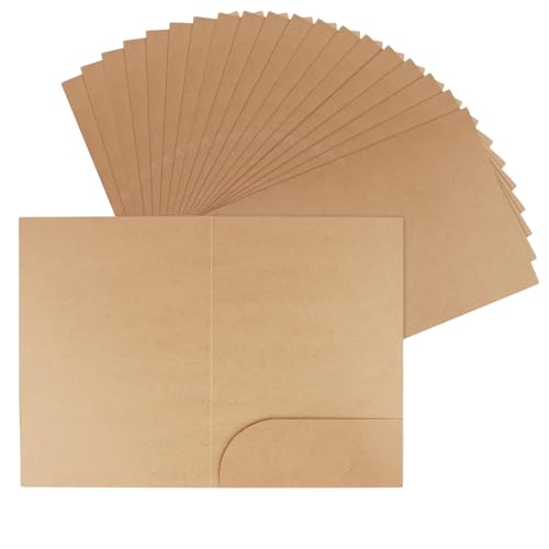 Chemises en papier kraft marron A4 pochette rangement document 20x30