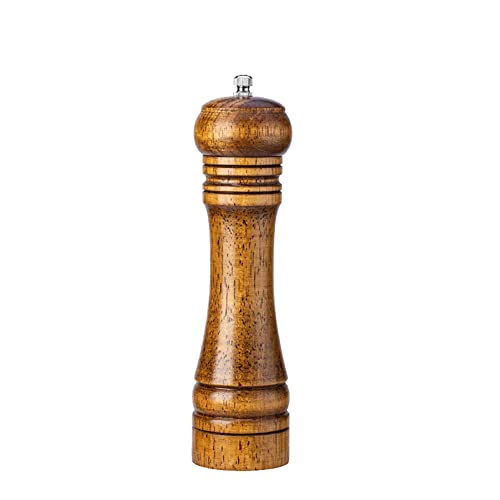 JIHUOO Wooden Pepper Grinder 8 Inch