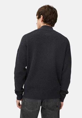 camel active Herren Strick-Troyer aus Reiner Lammwolle Navyblau, Menswear-XXL – Ansicht 3