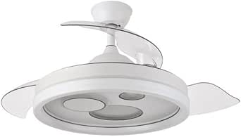 Ventilador de techo Fabrilamp Turia 72W con luz LED y aspas retráctiles