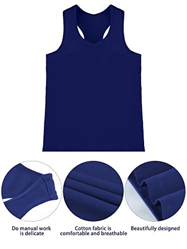 Image of Boao Girls Dance Tank Top Racerback Crop Tank Top Sleeveless Dance Outfit for Ballet Gymnastics Athletic Wear