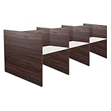 muebles de call center CALL CENTER. Módulo de trabajo call center doble con 6 puestos. Fabricados en madera, se trata de un espacio de trabajo seguro y ergonómico.