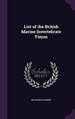 List of the British Marine Invertebrate Fauna 134181520X Book Cover