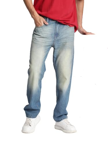 Image of BENE KLEED Men Tinted Light Fade Pure Cotton Jeans