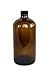 Vivaplex, 2, Amber, 32 oz Glass Bottles, with Lids