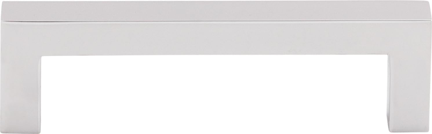 Top Knobs M1163 Nouveau III Collection 3-3/4" Square Bar Pull, Polished Chrome