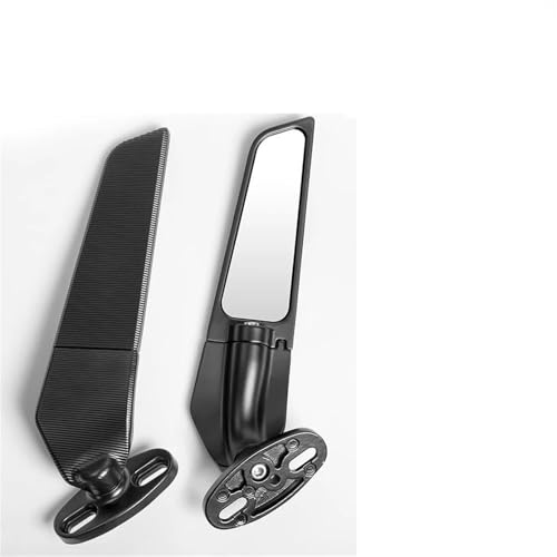 Espejos retrovisores ajustables y giratorios con diseño de ala de viento para moto Ninja 6