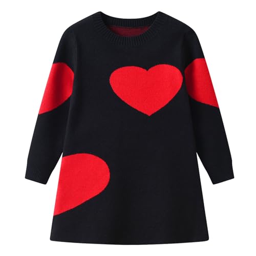 Sweat-shirt à col rond fille en tricot ample pour un hiver chaud