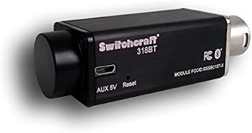 Switchcraft 318BT Bluetooth AudioStix Phantom Powered Audio Receiver