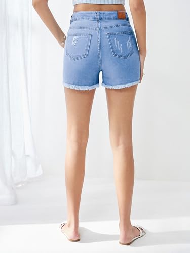 Image of Miss Chase Women's White Regular High Rise Clean Look Regular Stretchable Denim Shorts