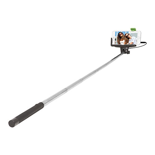 O #SelfieStick original da ReTrak com fio integrado (sem bateria, Bluetooth, aplicativo, WiFi). Serv
