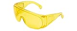 Calabria 1003 Large Fit-Over Safety Glasses UV Protection in Yellow