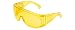 Calabria 1003 Large Fit-Over Safety Glasses UV Protection in Yellow