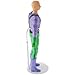 Plymor DSP-70W White Adjustable Doll Stand, fits 12, 13, 14, 15, 16, and 17 inch Dolls or Action Figures, Waist is 2.25