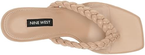 Nine West Women's Angel Heeled Sandal, Barely Nude 110, 9.5 | Image 4