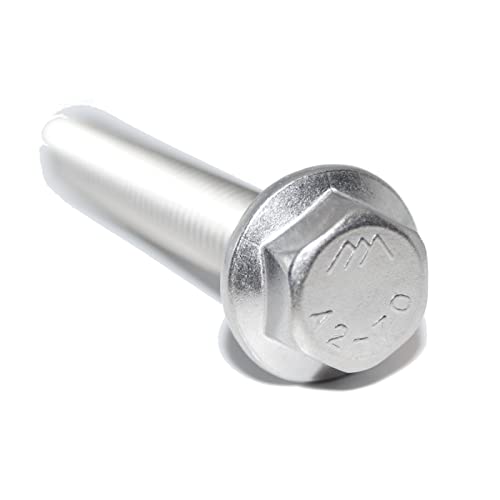 Lot de 15 vis à tête hexagonale avec bride M8X35 en acier inoxydable DIN 6921 A2, filetage complet et denture de blocage Cover