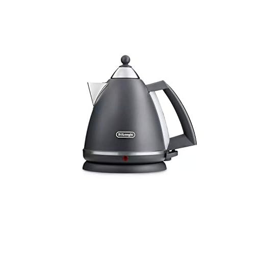 De'Longhi Argento Silva KBX3016.GY Kettle with 1.7L Capacity, 360 Swivel Base & cord storage, Grey