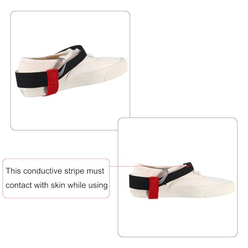 Image of MECCANIXITY 5pcs ESD Anti Static Foot Heel Straps Anti Static Wrist Strap Band Adjustable for Grounding Removing Static, Red Belt