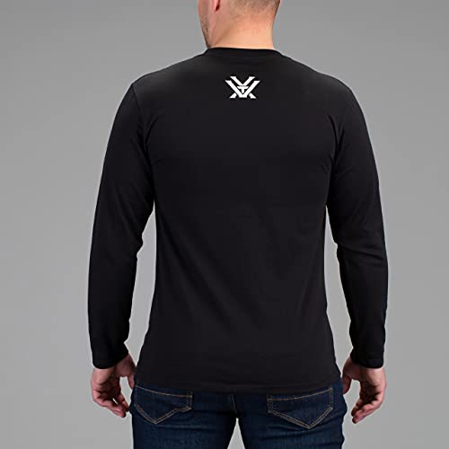 Vortex Optics Men's Stars & Stripes Long Sleeve T-Shirts (US, Alpha, Medium, Regular, Regular, Black) - image 4