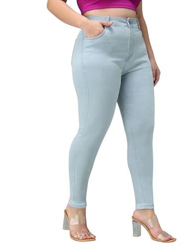 Image of Miss Chase A+ Women's Bootcut High Rise Regular Length Stretchable Denim Jeans