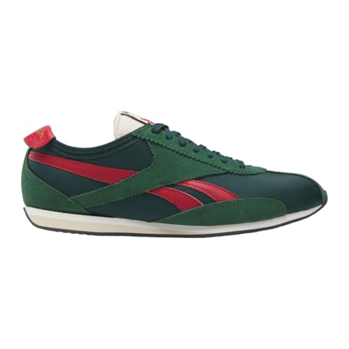 Reebok R400, Scarpe da Ginnastica Unisex-Adulto, Dark Green/Forest Green/Flash Red, 47 EU