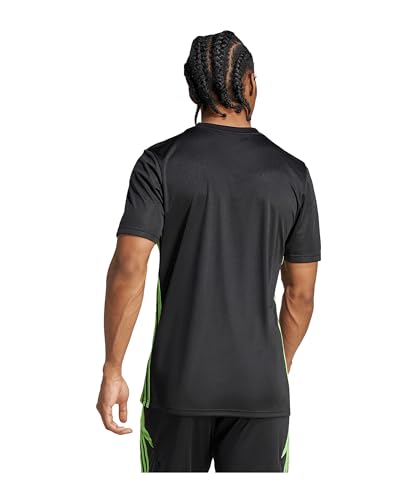 adidas Men's TABELA 23 Jersey, Black/semi Lucid Lime, L