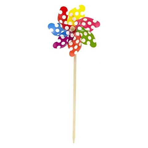 45cm Wooden Garden Windmill Outdoor Spinner Cover