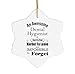 Thank You Gifts for Dental Hygienist Snowflake Ornament for Christmas Tree Dental School Clinic National Dentist Dentistry Operator Appreciation Birthday Xmas Party Him Her