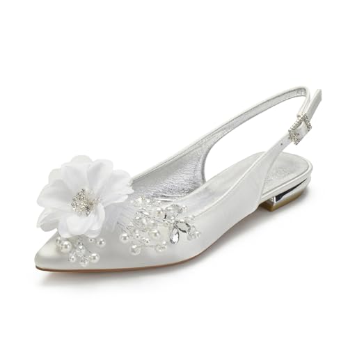 Chaussures plates de mariée bout pointu et sandales habillées d'été pour femme