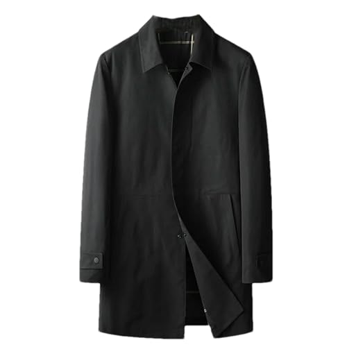 Veste à manches longues style trench avec boutons apparents et col rabattu classique
