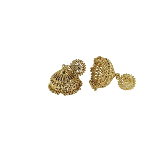 Kbee Trader Gold Plated Jhumka Traditional Earring for Women girls|Pack of 1 - Image 3