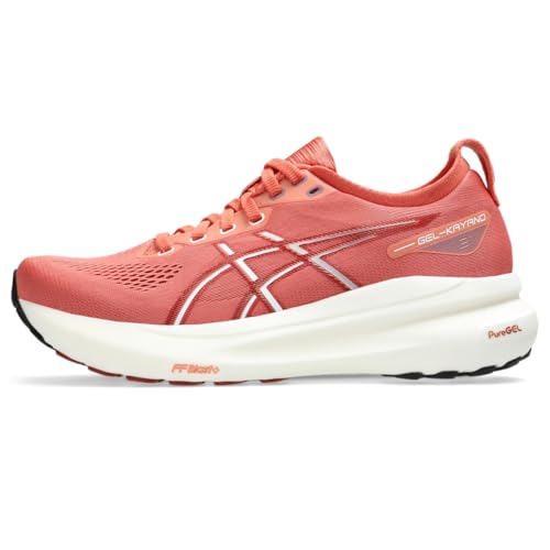 Image of ASICS Women's Gel-Kayano 31 Running Shoes, Desert Red/White, 3 UK