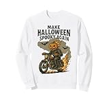 Make Halloween Spooky Again Pumpkin Biker Horror 2026 Sweatshirt
