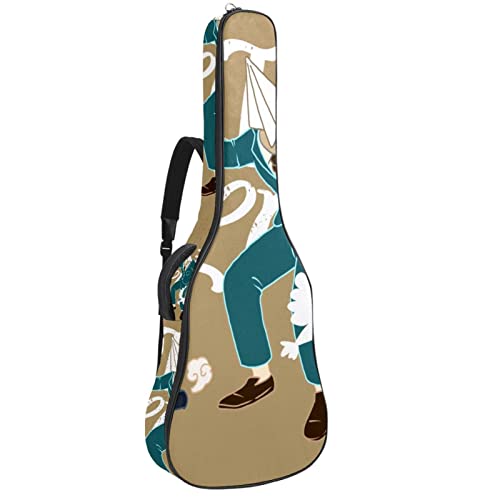 Housse de transport étanche pour guitare avec bandoulière réglable Motif roses, Multicolore 06, 42.9×16.9×4.7 in… - Les Beatles, Paul McCartney, John Lennon, RIngo Starr, George Harrison Housse de transport étanche pour guitare avec bandoulière réglable Motif roses, Multicolore 06, 42.9x16.9x4.7 in…