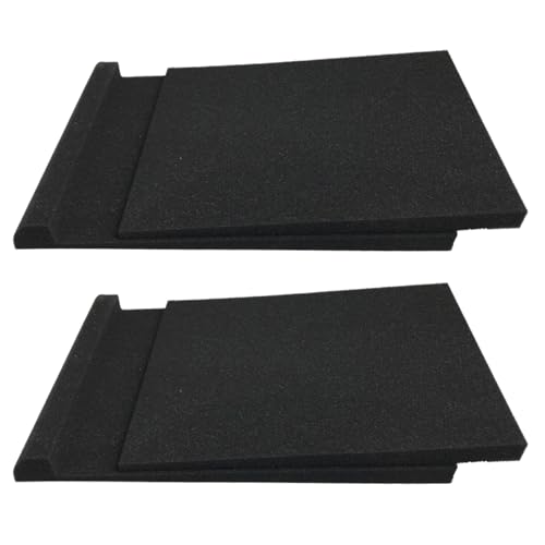 2Pcs High Densities Foam Isolation Pad for Sound Devices to Minimize Vibrations and Slipping on Desks Speakers Isolation Pad
