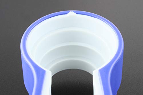 Seki Japan Multi Function Bottle Cap Opener, 2 Size Rubber Grip Jar Opener, Blue Plastic Handle Remove Stubborn Lids Kitchen Gripper, For Elderly, Women, Children #TOP2