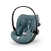 CYBEX Gold Babyschale Cloud G3 Plus, Ab Geburt bis ca. 24 Monate, Für Kinder ab 40 cm bis 87 cm, Max. 13 kg, 180° Drehfunktion, Mesh-Stoff, Inkl. Neugeboreneneinlage, Stormy Blue