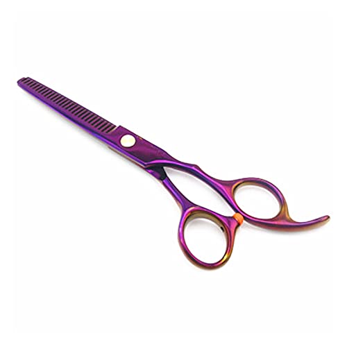 Ciseaux de coiffure violets de haute précision avec option effilage - 4