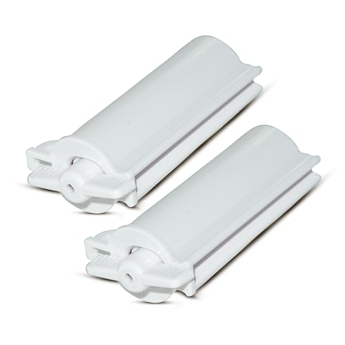 GMS Group Medical Supply, LLC Toothpaste Tube Winder - Toothpaste Squeezer with Simple Mess-Free Design - Also Ideal for Face Cream, Paste, Makeup, Paint - Suitable for Plastic & Metal Tubes (2 Pack)