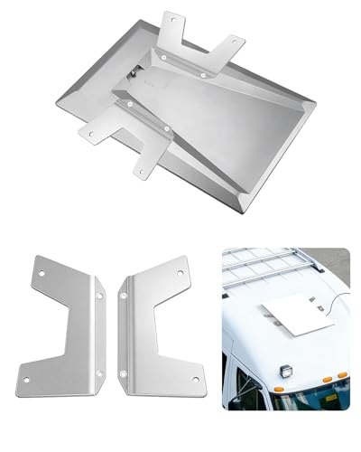 Starlink Performance Gen 3 Flat Mount, Heavy-Duty Low-Profile Roof Mount for Per-Gen 3 Flat Dishy, Weatherproof Aluminum Vehicle Bracket for RV, Boat, Car, Wood, Metal, Plastic & Slotted Roof Rails