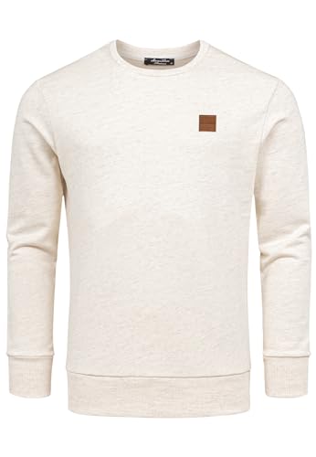 Amaci&Sons Herren Basic College Sweatjacke Pullover Hoodie Sweatshirt 4070 Beige L