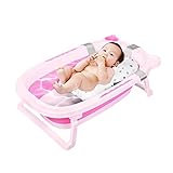 bañera para bebe rosa 【Ahorro de Espacio】Pliegue y almacene fácilmente, y se puede plegar cuando no esté en uso. Solo necesita 2 pasos para plegarse fácilmente, y el grosor después del plegado es de solo 9cm, lo que ahorra espacio de almacenamiento. Ya sea que se use en casa o cuando se viaja, es fácil de transportar.