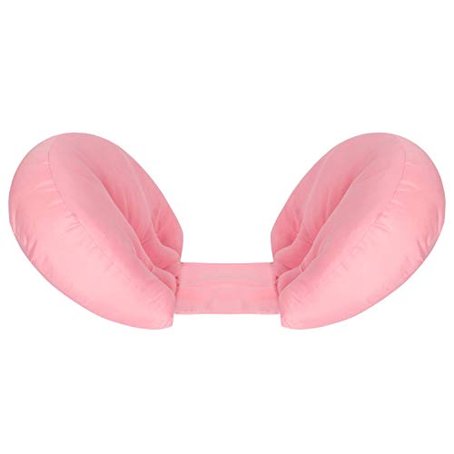 Coussin de grossesse rose pur réglable pour le couchage sur le côté