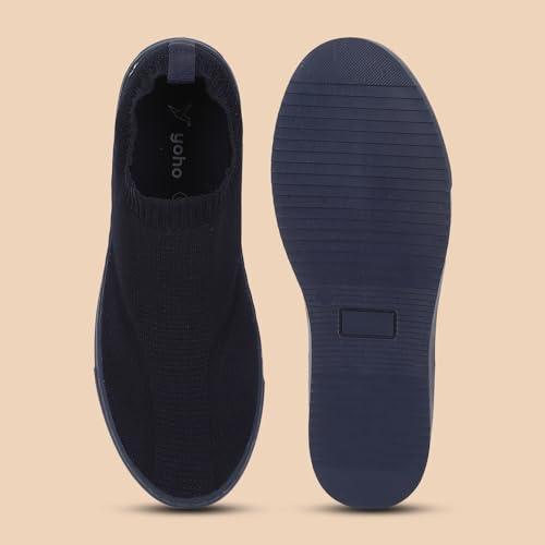 Image of YOHO Men's Freestep Spacious And Casual Slip On Shoes | Comfortable For Long Hours Of Walking | Outperforms Memory Foam | Arch Support Insole